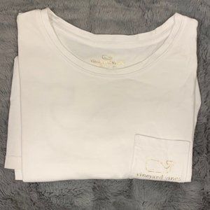 Vineyard Vines Rare White/Gold Short Sleeve Tee!!